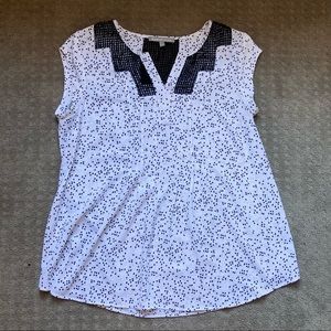 Daniel Rainn Mixed Material Maternity Blouse